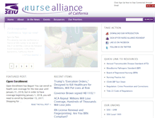 Tablet Screenshot of nurseallianceca.org